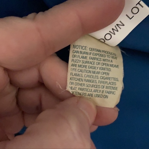 L.L. Bean goose Down brown jacket zipper snap front closure  Blue lining Large - Picture 9 of 16